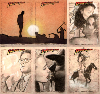 Justin Chung Indiana Jones Sketch Cards