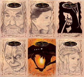Justin Chung Lord of the Ring Evolution Sketch Cards