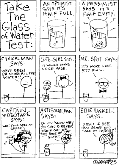 Take the Glass of Water Test
