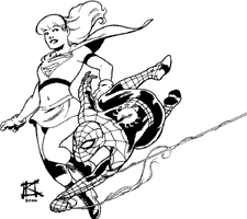 Supergirl and Spidey