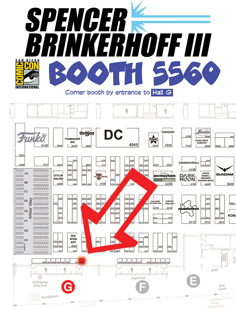 San Diego Comic-Con, Booth 5560 (Hall G)